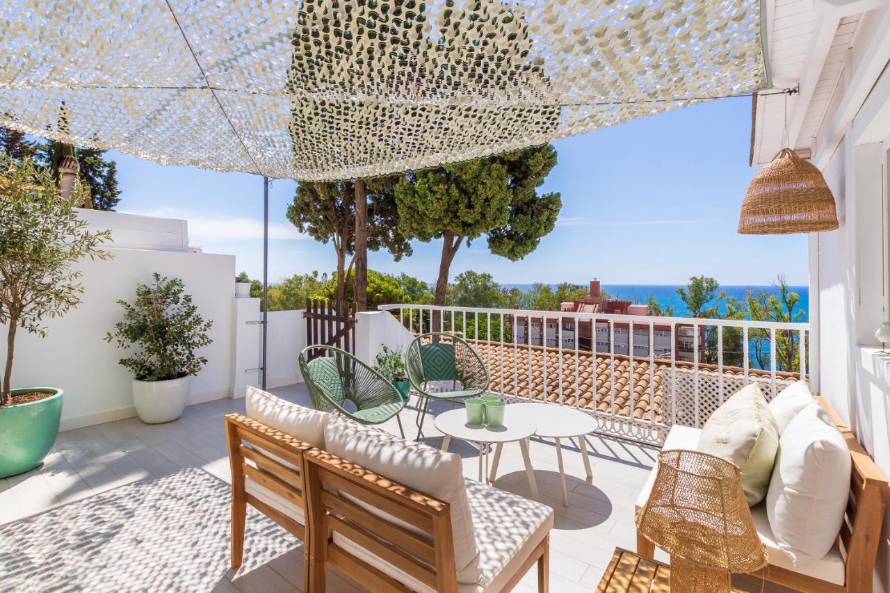 Casa De La Playa. Beach House With Magnificent Sea Malaga Bagian luar foto